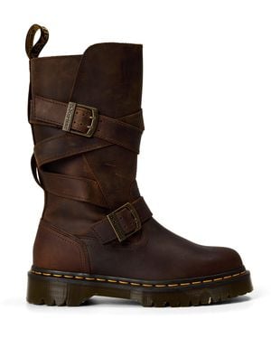 Dr. Martens Biker Boots - Brown