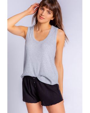 Pj Salvage Ribbed Short - Grey