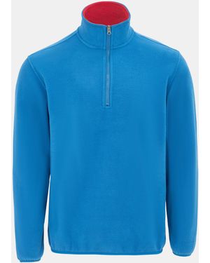 Donnay Quarter Zip Fleece Jacket - Blue
