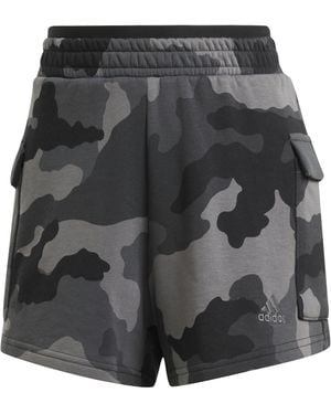 adidas Essentials 3-Stripes Cargo Shorts - Grey
