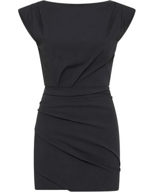 St. Agni Bateau Tuck Mini Dress - Black