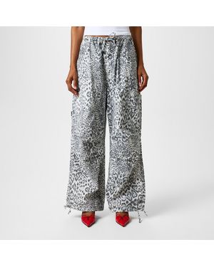 Jaded London Parachute Cargo Trousers - Grey