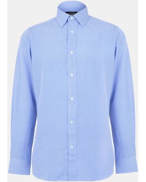 Scotch & Soda Long-Sleeve Patterned Shirt - Blue