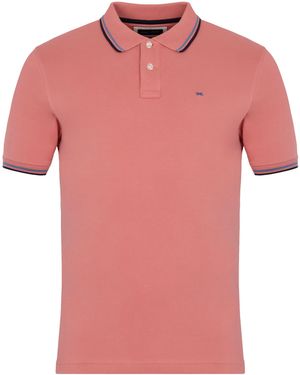 Eden Park Aqua Shortsleeved Polo - Pink