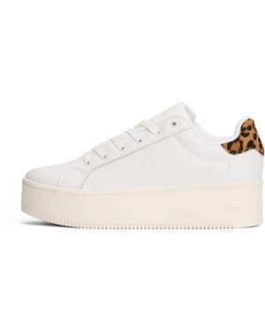 Tommy Hilfiger Tj Leopard Trainers - White