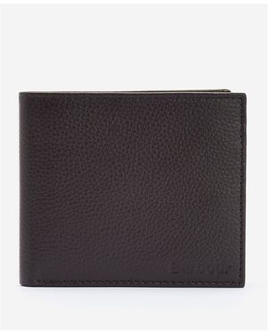 Barbour Amble Leather Billfold Wallet - Black