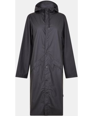 Rains Longer Trench Coat - Black