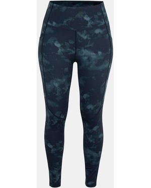 La Gear High Waisted Full Length Skinny Fit Performance Gym Leggings - Blue