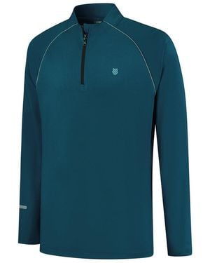 K-swiss Hypercourt Long-Sleeve Performance T-Shirt - Blue