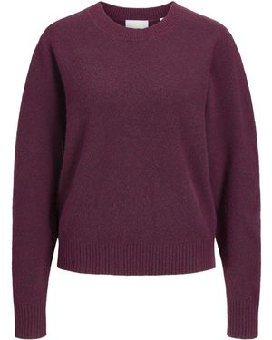 JJXX Elba Fine Knit Crew Neck Jumper - Purple