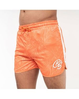 Crosshatch Salsola Swim Shorts - Orange