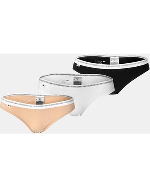 Lacoste 3 Pack Briefs - Black