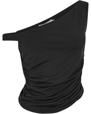 Jack Wills Jw Asymmetric Off Shoulder Top - Black