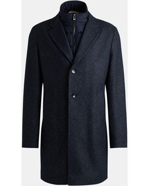 BOSS H-Hyde-Bib-234 Structured Peacoat - Blue