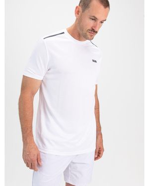 Sjeng Sports S Tex Short Sleeve Performance Gym Top - White