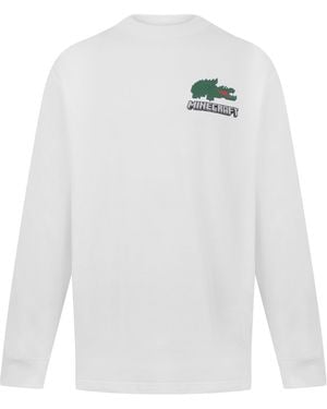 Lacoste Croc Long-Sleeve T-Shirt - White