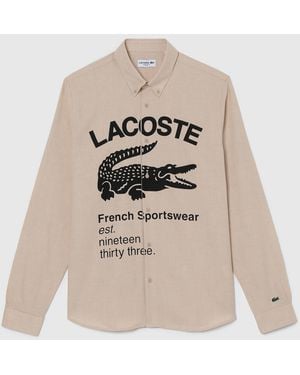 Lacoste Long Sleeve Shirt - Natural