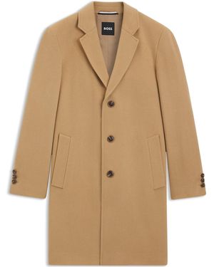 BOSS Hyde Overcoat - Natural