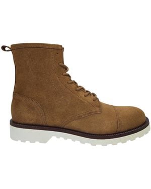 Firetrap Wiland Suede Ankle Hiker Rugged Boots - Brown