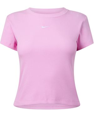 Nike Ribbed T-Shirt - Purple