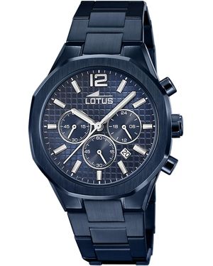 Lotus Stainless Steel Sports Quartz Watch - Blue