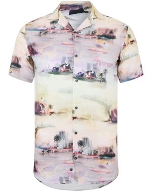 Criminal Damage Miami Shirt Short Sleeve Shirt - Multicolour
