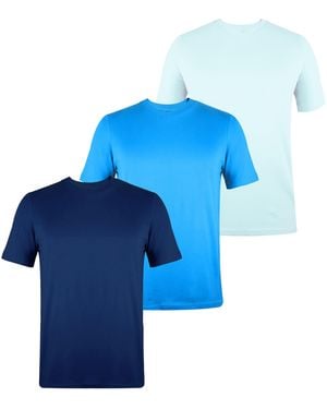 Donnay Three Pack V Neck T Shirt - Blue