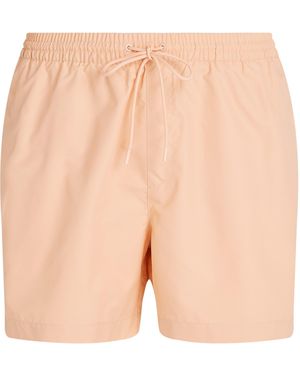 Calvin Klein Medium Tape Swim Shorts - Natural
