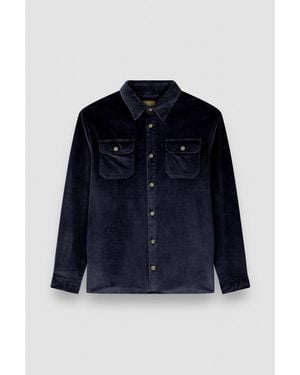 Paul & Shark Corduroy Overshirt - Blue