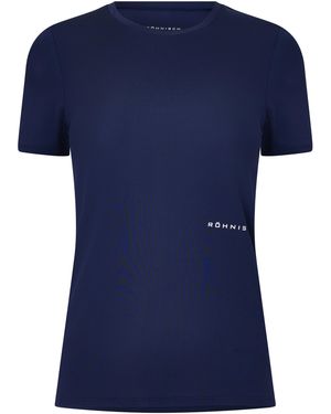 Röhnisch Micro Tee Short Sleeve Performance Gym Top - Blue
