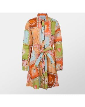 Never Fully Dressed Lauren Shirt Dress - Orange