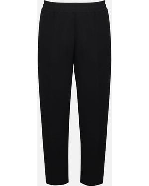 Biba Logo Closed Hem Fleece Joggers - Black