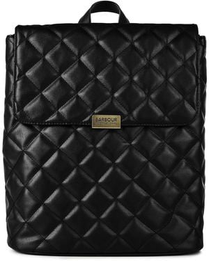Barbour Quilted Hoxton Backpack - Black
