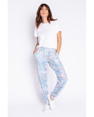 Pj Salvage Tie Die Pant - Blue