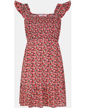 AX Paris Multi Floral Printed Frill Strap Mini Dress - Red