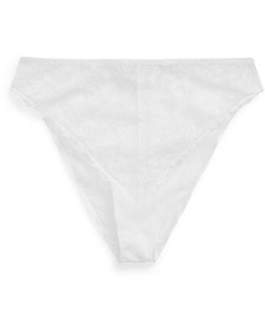 Polo Ralph Lauren Lace High Waist Brief - White