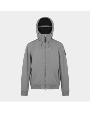 ARCTIC ARMY Bathurst Hooded Long Sleeve Softshell Jacket - Grey