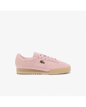 Lacoste Aura Tumbled Low-Top Trainers - Pink