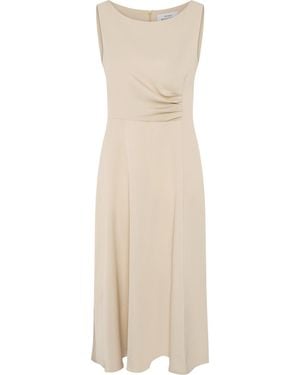 Gina Bacconi Sandy Sleeveless Midi Dress - Natural