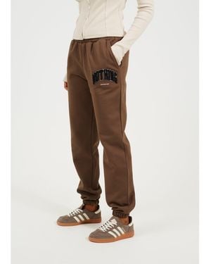 Good For Nothing Varsity Boucle Jogger - Brown