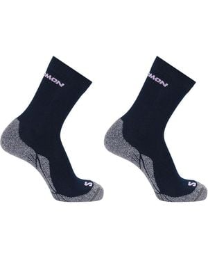 Salomon Midweight Crew 2 Pack Walking Socks - Blue