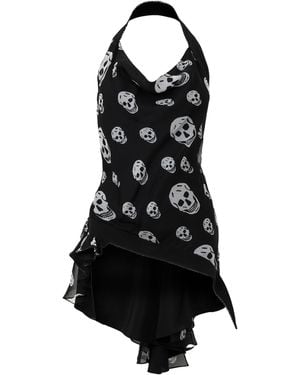 McQueen Alex Halter Skull Pr Ld63 - Black