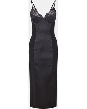 Bardot Katana Structured Bodycon Dress - Black
