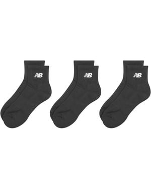 New Balance Everyday Ankle Socks 3-Pack Adults - Black