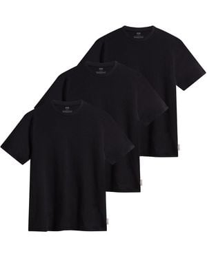 HUNTER 3 Pack Crew Neck T-Shirts - Black