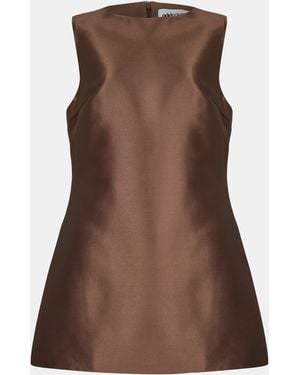 Odd Muse The Ultimate Muse Satin Shift Dress - Brown
