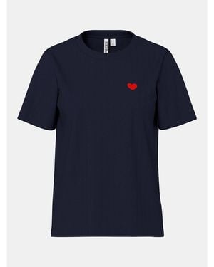 Pieces Mila Ss Heart Ld63 - Blue