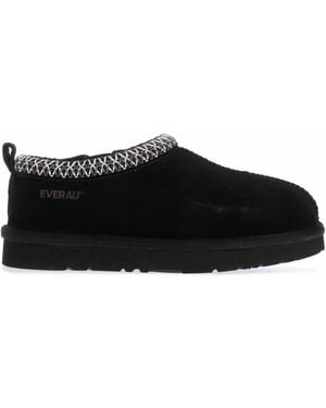 EVER AU Wigeon Leather Slippers - Black