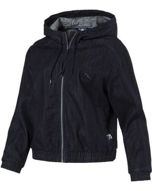 PUMA (8) Denim T7 Track Jacket - Blue