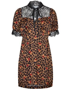 Never Fully Dressed Lyla Mini Dress - Brown
